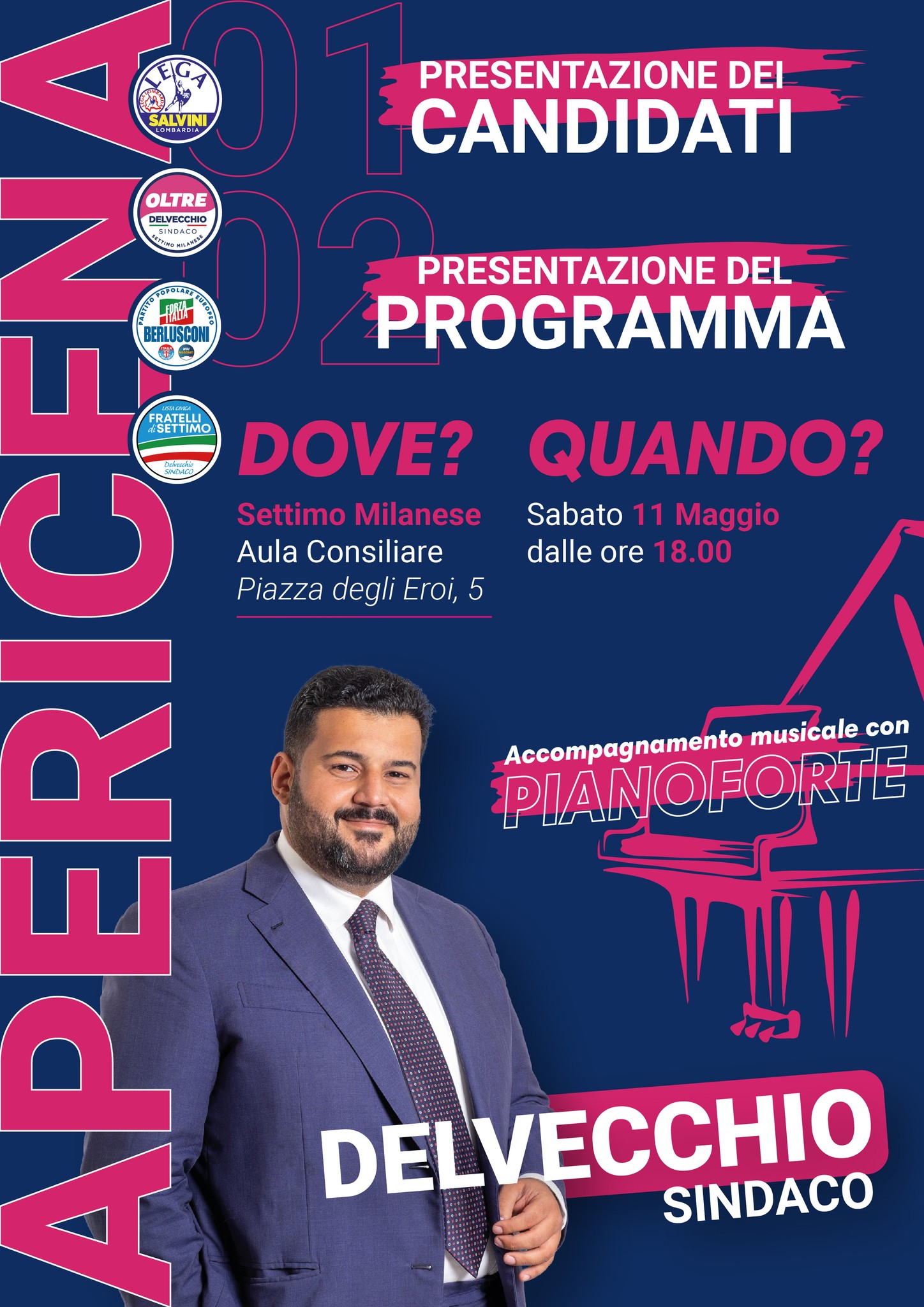 RUGGIERO DELVECCHIO PRESENTA PROGRAMMA E LISTE